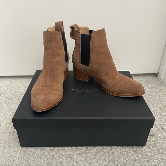 Rag & Bone Walker Boot in Camel Suede - Picture 2 of 8